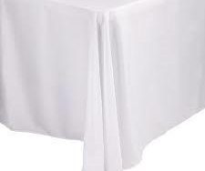 White Linen Tablecloth