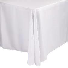 2.4 white line table cloth White Linen Tablecloth
